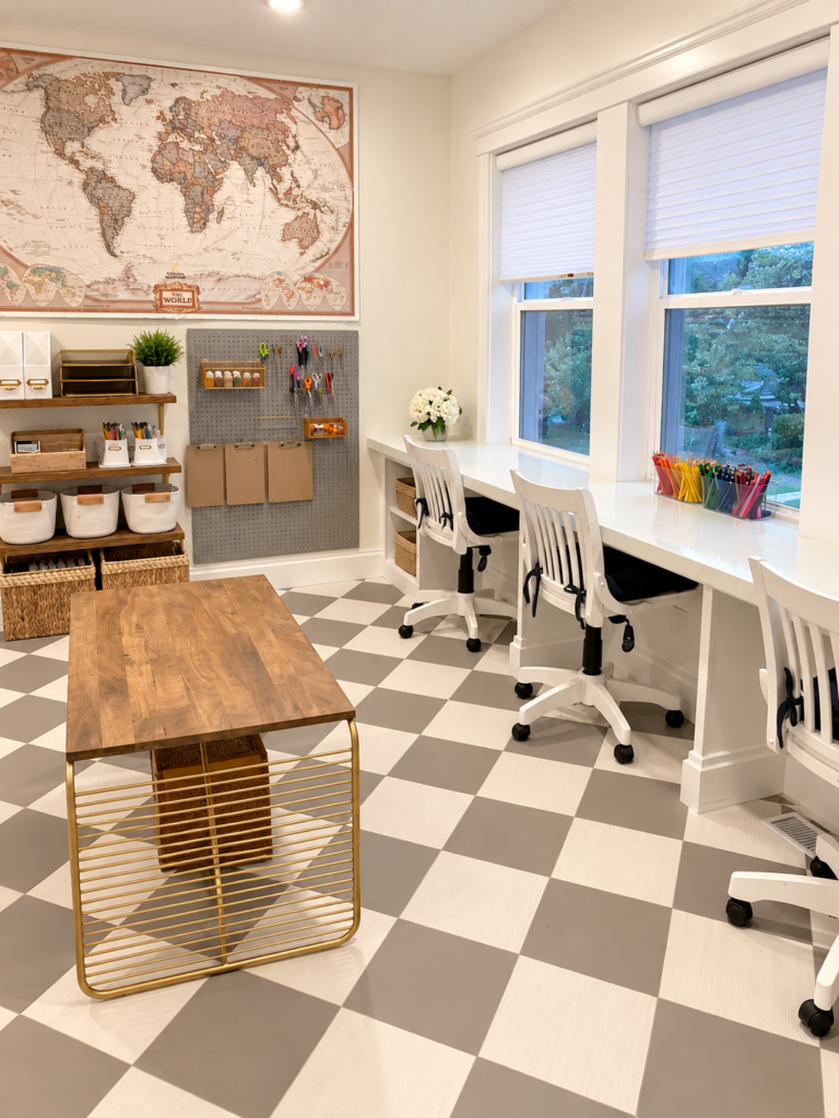 How to Maximize Storage Using Wall Shelving - Home Organization Home office wall shelving for organized books and supplies