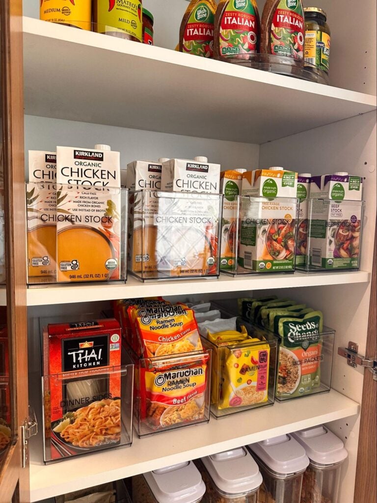 How to Maximize Storage Using Wall Shelving - Home Organization Kitchen shelving organization using vertical space for extra storage